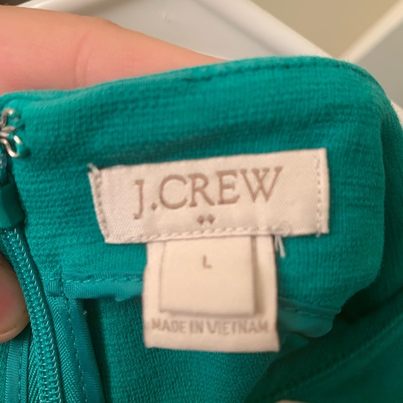 J Crew Factory Sleeveless Dress in emerald Large - Picture 4 of 4